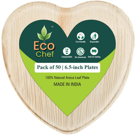 Palm Leaf 6.5" Heart Plate