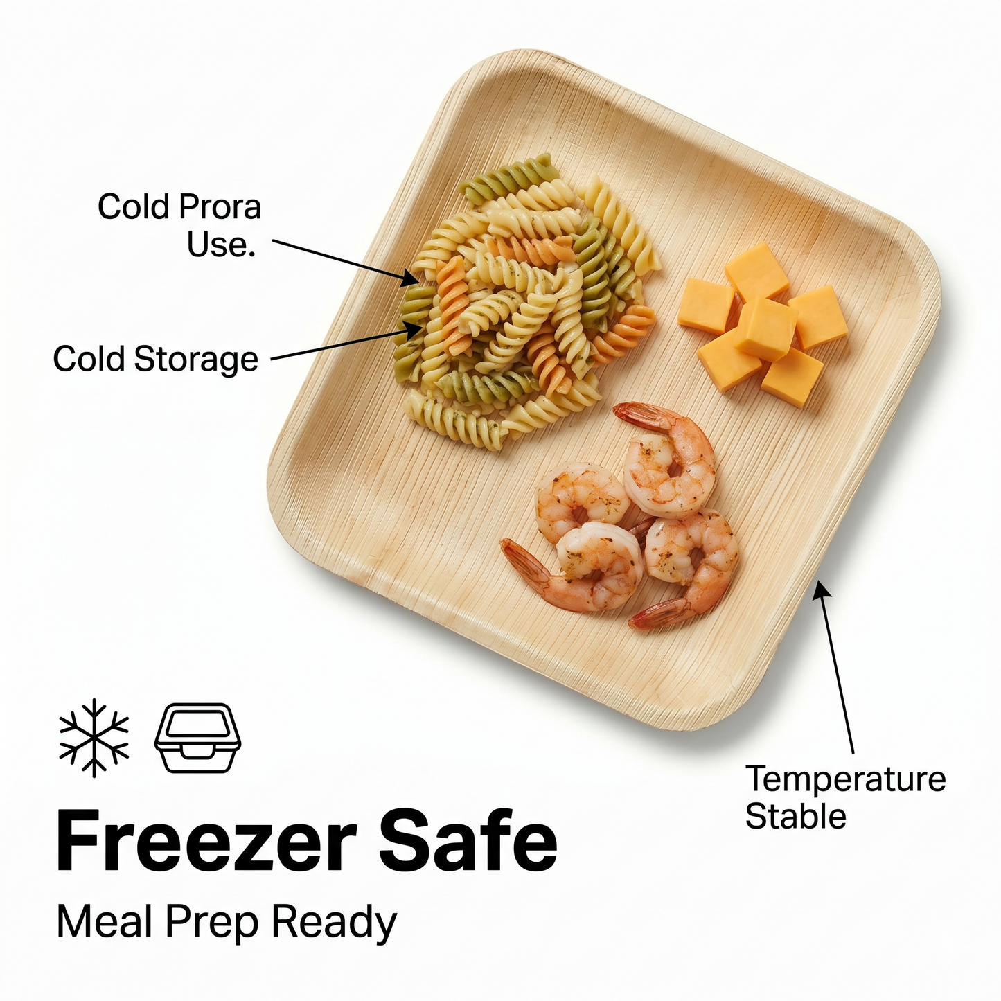 8" Square Compostable Lunch Plates | Palm Leaf Plates (Pack of 50) – EcoChef